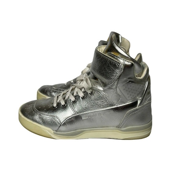 Mens Alexander Mcqueen x Puma Move Mid Metallic Silver Sneakers 361673-01 US 8.5 main image 7